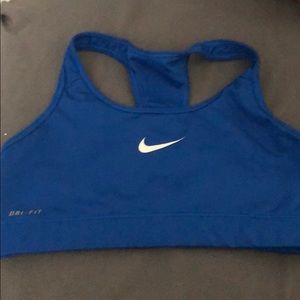 Blue Nike sportsbra